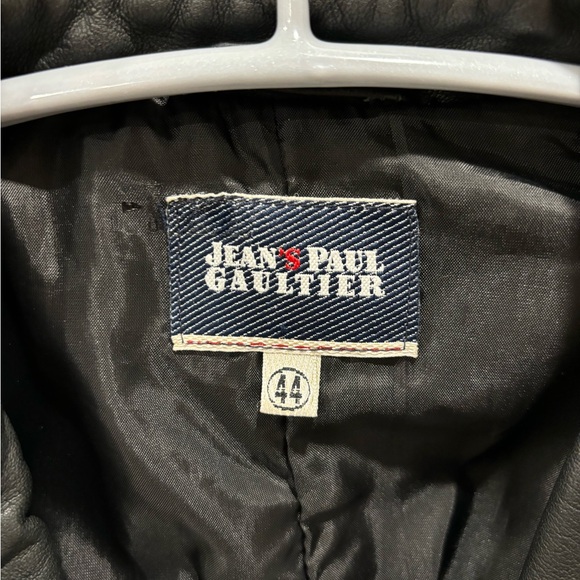 Jean Paul Gaultier black lather jacket size 44 - Picture 2 of 11